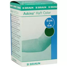ASKINA Līmējošā pārsēja krāsa 8 cmx4 m zaļa, 1 gab