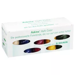 ASKINA Adhesive Bandage Color Assortment Box, 10 gab