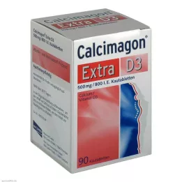 CALCIMAGON Extra D3 košļājamās tabletes, 90 gab
