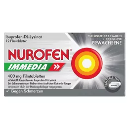 NUROFEN Immedia 400 mg apvalkotās tabletes, 12 gab