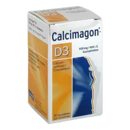 CALCIMAGON D3 košļājamās tabletes, 30 gab