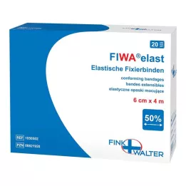 FIXIERBINDE elastīgs 6 cmx4 m brīvs, 1X20 gab