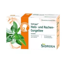 SIDROGA Kakla un rīkles skalošanas tējas filtra maisiņi, 20x2,5 g