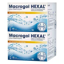 MACROGOL HEXAL plus elektrolīti Plv.z.H.e.L.z.E., 100 gab