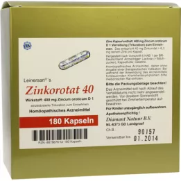 ZINKOROTAT 40 Leinersan kapsulas, 180 gab