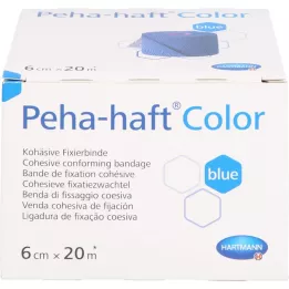 PEHA-HAFT Krāsa Fixierb.bez lateksa 6 cmx20 m zila, 1 gab