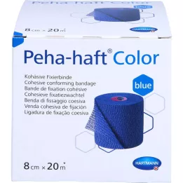 PEHA-HAFT Krāsa Fixierb.bez lateksa 8 cmx20 m zila, 1 gab