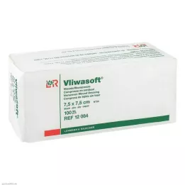 VLIWASOFT Neaustas kompreses 7,5x7,5 cm nesterilas 6l., 100 gab