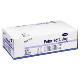 PEHA-SOFT Vinils Unt.Gloves unste.free L, 100 gab