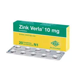 ZINK VERLA 10 mg apvalkotās tabletes, 20 gab