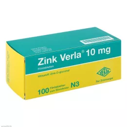 ZINK VERLA 10 mg apvalkotās tabletes, 100 gab