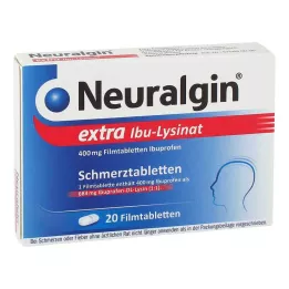 NEURALGIN papildus Ibu-Lysinat apvalkotās tabletes, 20 gab