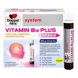 DOPPELHERZ Vitamīns B12 Plus sistēmas dzeramās ampulas, 30X25 ml