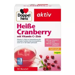 DOPPELHERZ karstā dzērvene ar C vitamīnu un cinka granulām, 10 gab