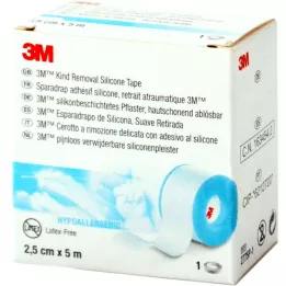 3M silikona pārklājuma apmetums 2,5 cmx5 m rullis, 12 gab