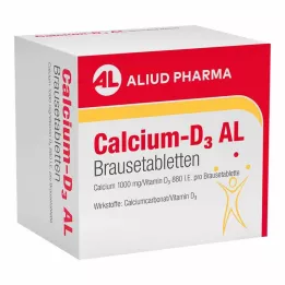 CALCIUM-D3 AL Putojošās tabletes, 50 gab