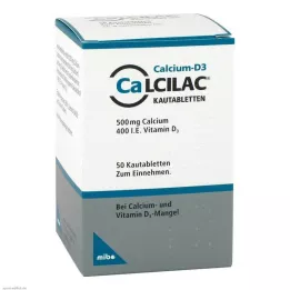 CALCILAC Košļājamās tabletes, 50 gab