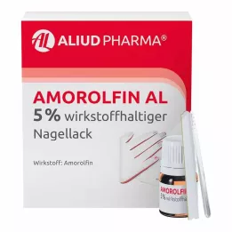 AMOROLFIN AL 5% aktīvās sastāvdaļas nagu laka, 5 ml