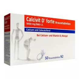 CALCIVIT D forte putojošās tabletes, 50 gab