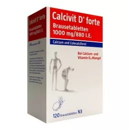 CALCIVIT D forte putojošās tabletes, 120 gab