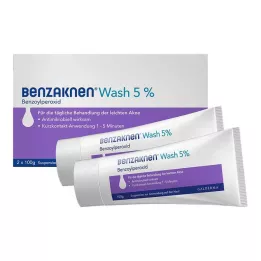 BENZAKNEN Mazgāšanas 5% suspensija, 2X100 g