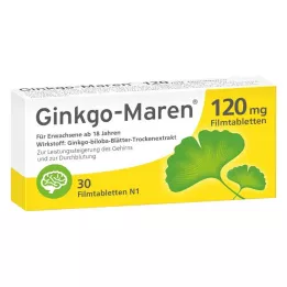 GINKGO-MAREN 120 mg apvalkotās tabletes, 30 gab