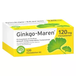 GINKGO-MAREN 120 mg apvalkotās tabletes, 120 gab