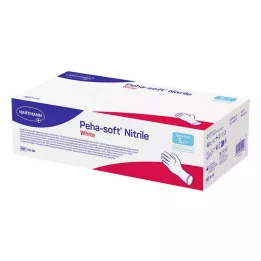 PEHA-SOFT nitrila balts Unt.Hands.unsteril pf S, 200 gab