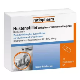 HUSTENSTILLER-ratiopharm Dekstrometorfāna kapsulas, 10 gab