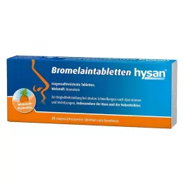 BROMELAIN TABLETTEN hysan zarnās šķīstošās tabletes, 20 gab