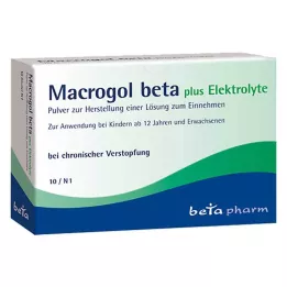 MACROGOL beta plus elektrolītu pulveris iekšķīgai lietošanai, 10 gab