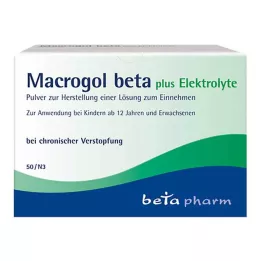 MACROGOL beta plus elektrolītu pulveris iekšķīgai lietošanai, 50 gab