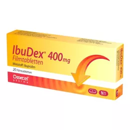 IBUDEX 400 mg apvalkotās tabletes, 20 gab