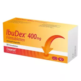 IBUDEX 400 mg apvalkotās tabletes, 50 gab