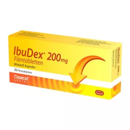 IBUDEX 200 mg apvalkotās tabletes, 30 gab