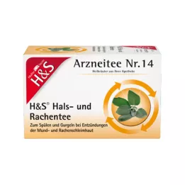 H&amp;S Rīkles un rīkles tējas filtru maisiņi, 20X2,5 g