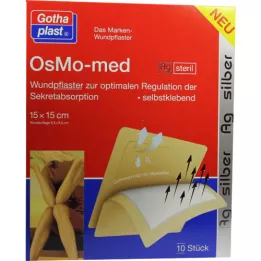 OSMO MED AG Brūču ģipsis sterils 15x15 cm, 10 gab