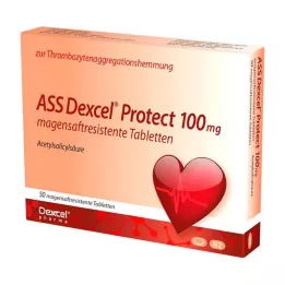 ASS Dexcel Protect 100 mg zarnās šķīstošās tabletes, 50 gab