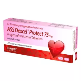 ASS Dexcel Protect 75 mg zarnās šķīstošās tabletes, 20 gab