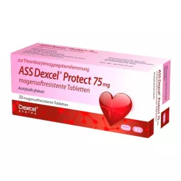 ASS Dexcel Protect 75 mg zarnās šķīstošās tabletes, 50 gab
