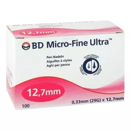 BD MICRO-FINE ULTRA Pildspalvas adatas 0,33x12,7 mm, 100 gab