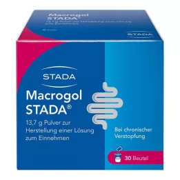 MACROGOL STADA 13,7 g pulveris iekšķīgi lietojama šķīduma pagatavošanai, 30 gab