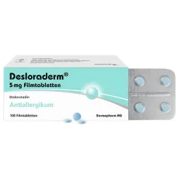 Desloraderm 5 mg apvalkotās tabletes, 100 gab