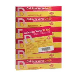 CALCIUM VERLA D 400 putojošās tabletes, 120 gab