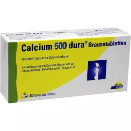 CALCIUM 500 dura putojošās tabletes, 40 gab
