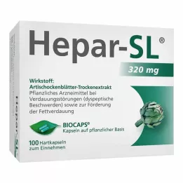 HEPAR-SL 320 mg cietās kapsulas, 100 gab
