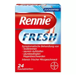 RENNIE FRESH Košļājamās tabletes, 24 gab