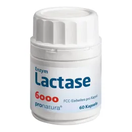 Lactase 6000 FCC kapsulas, 60 gab