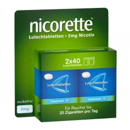 NICORETTE svaigmētras 2 mg presētas pastilas, 80 gab