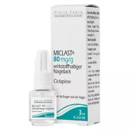MICLAST 80 mg/g ārstnieciskā nagu laka, 3 ml